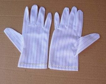 Cleanroom Use Polyester Antistatic Gloves ESD Stripe gloves for electronic supplier